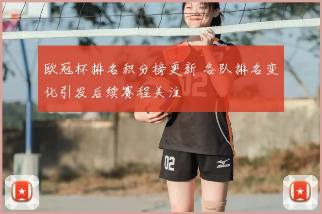 欧冠杯排名积分榜更新 各队排名变化引发后续赛程关注