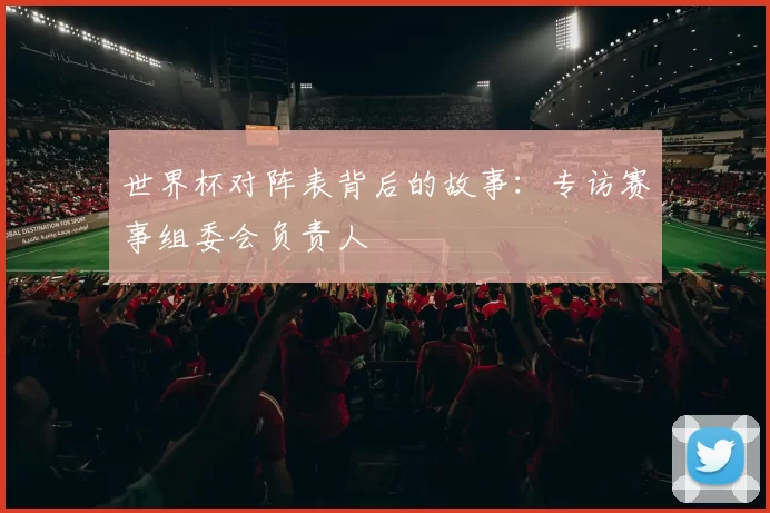 世界杯对阵表背后的故事：专访赛事组委会负责人